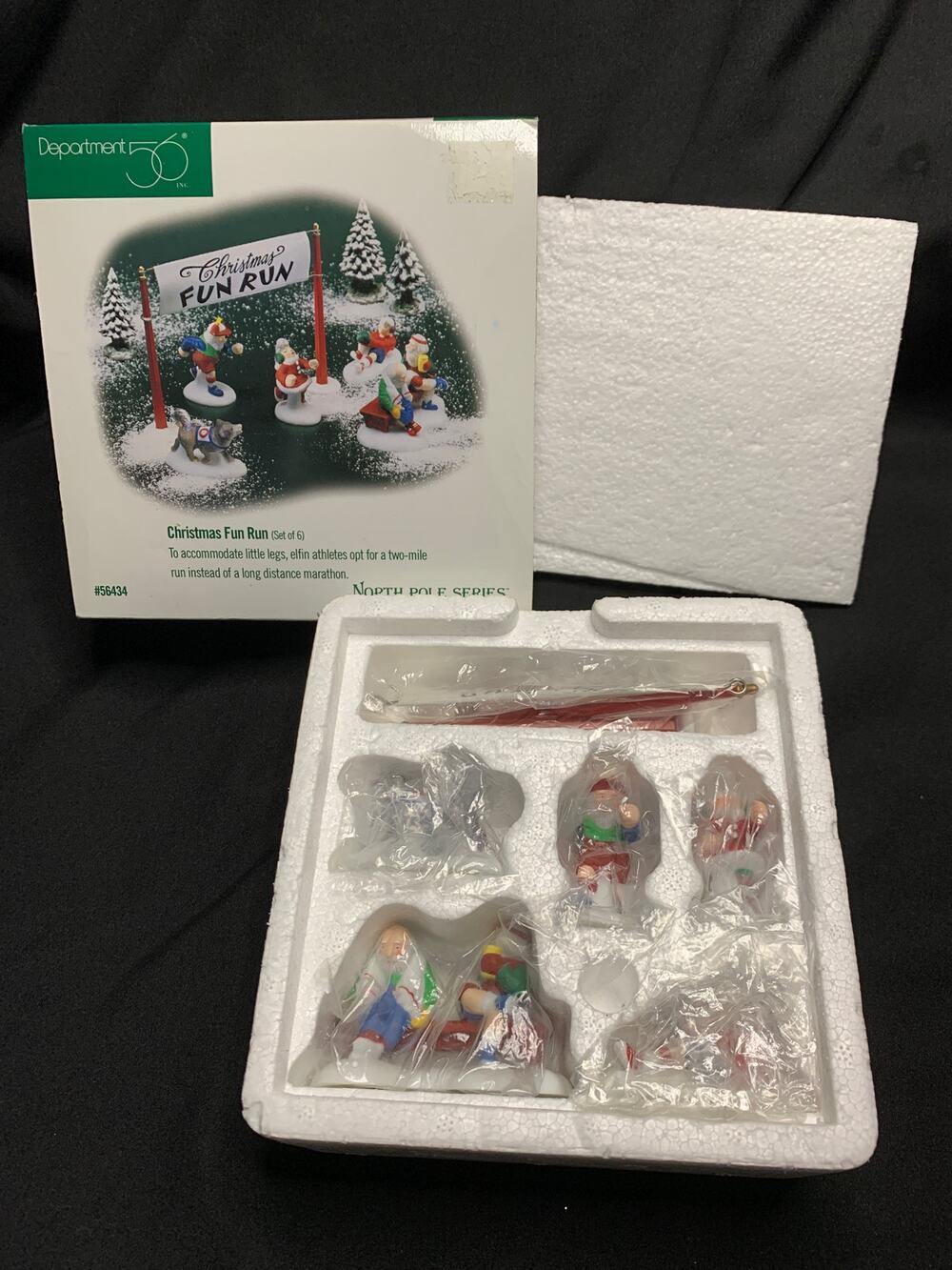 Dept 56 Christmas Fun Run 56434 North Pole Series Set of 6 Retired 1998